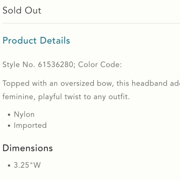 Anthropologie Elettra Bow Headband- pale sky blue - Picture 5 of 10